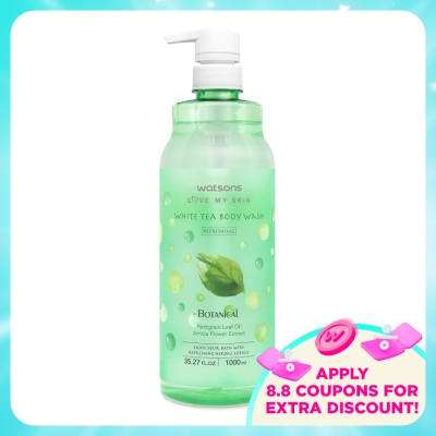 WATSONS - Botanical Body Wash White Tea 1L