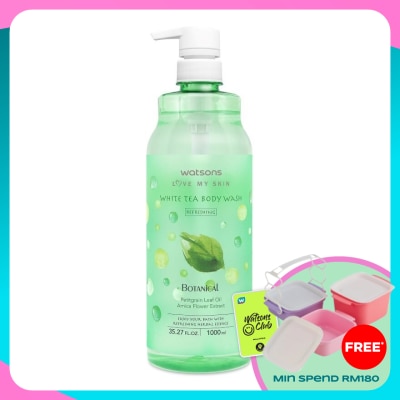 WATSONS Botanical Body Wash White Tea 1L