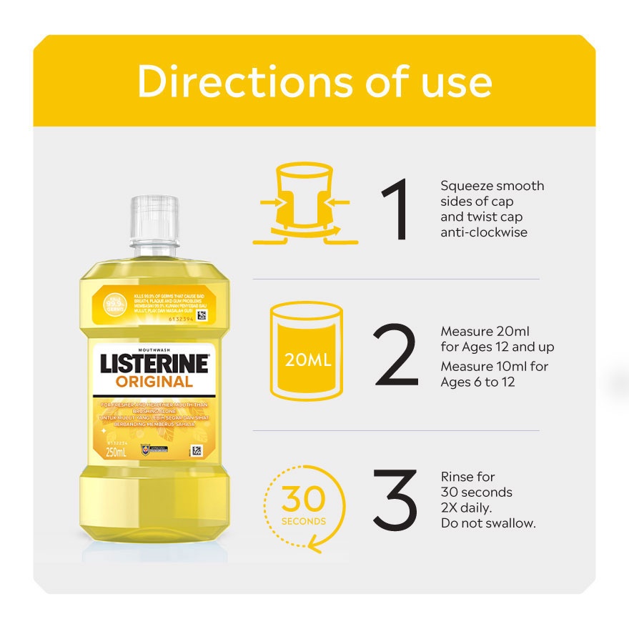 Listerine Original 250ml image