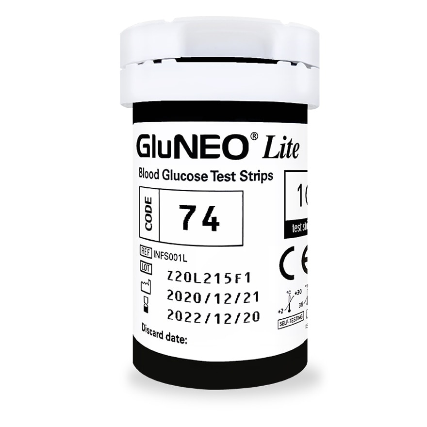 Infopia Gluneo Lite Blood Glucose Test Strips 50s