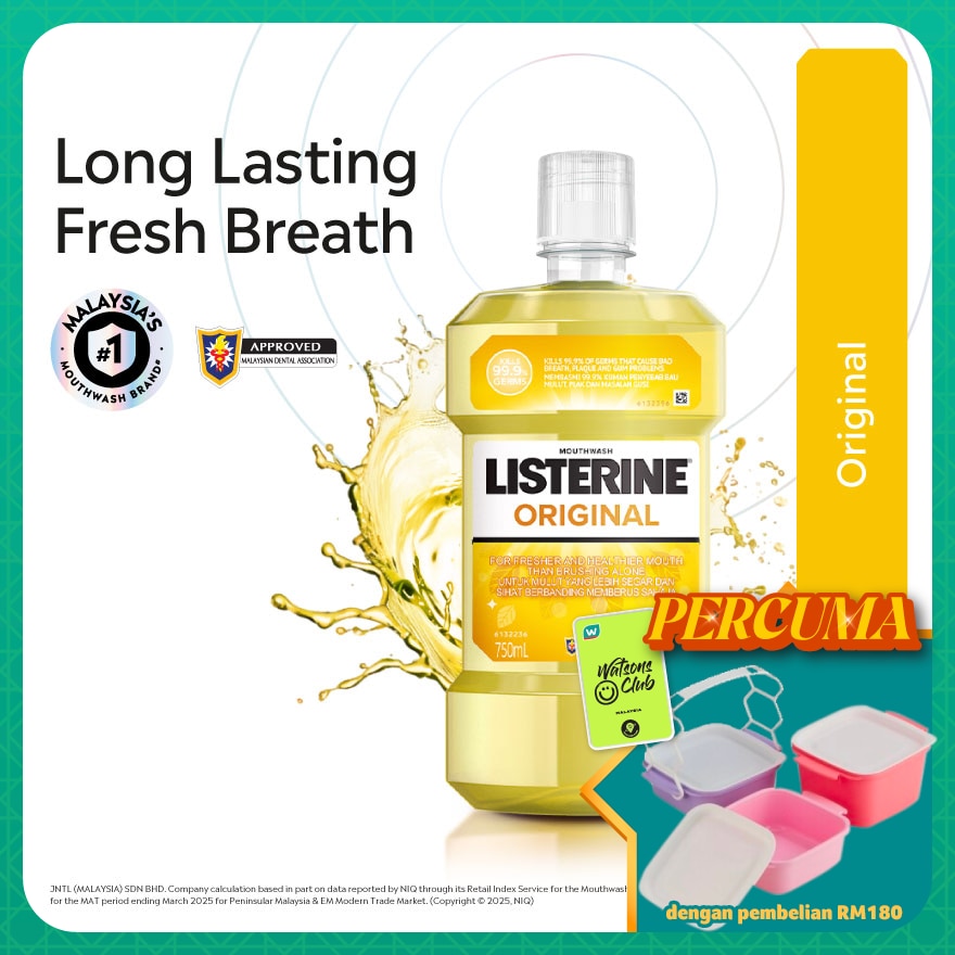 Listerine Original Mouth Rinse 750ml