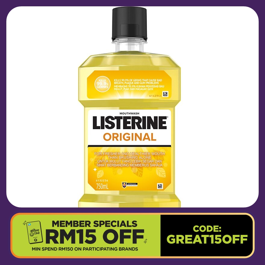 Listerine Original Mouth Rinse 750ml