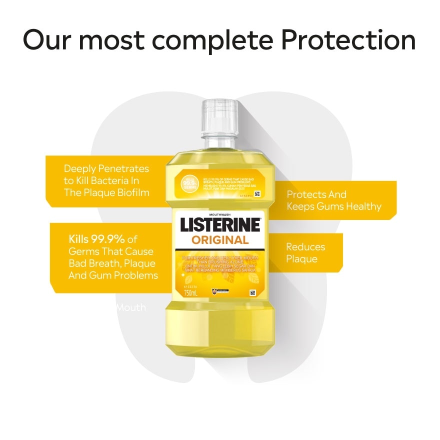 Listerine Original Mouth Rinse 750ml