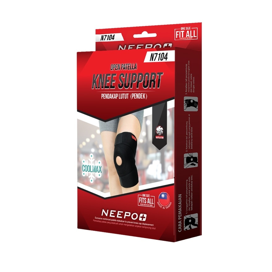 Neepo+ N7104 Knee Support 1s - Short (One Size)