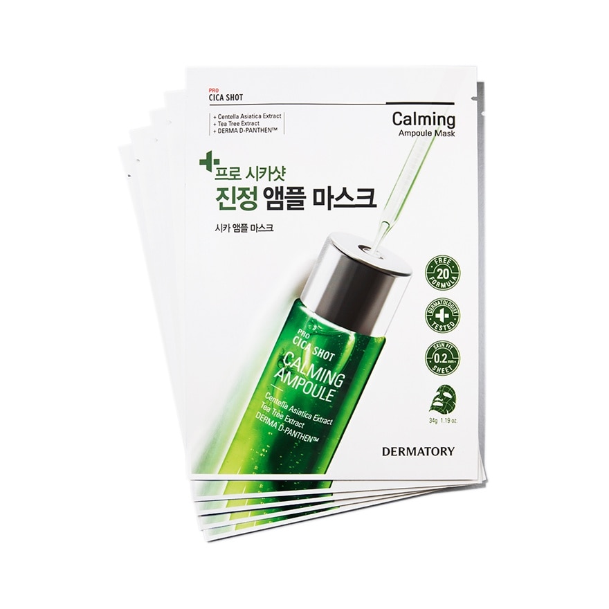 Pro Cica Shot Calming Ampoule Mask 1s