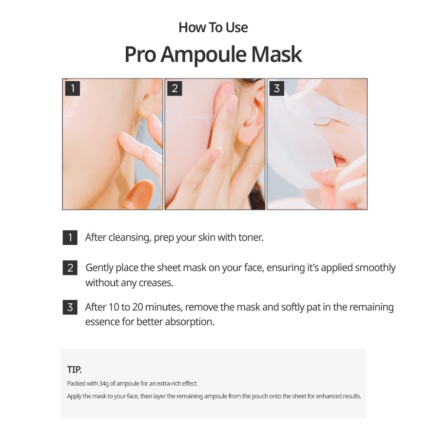 Pro Cica Shot Calming Ampoule Mask 1s