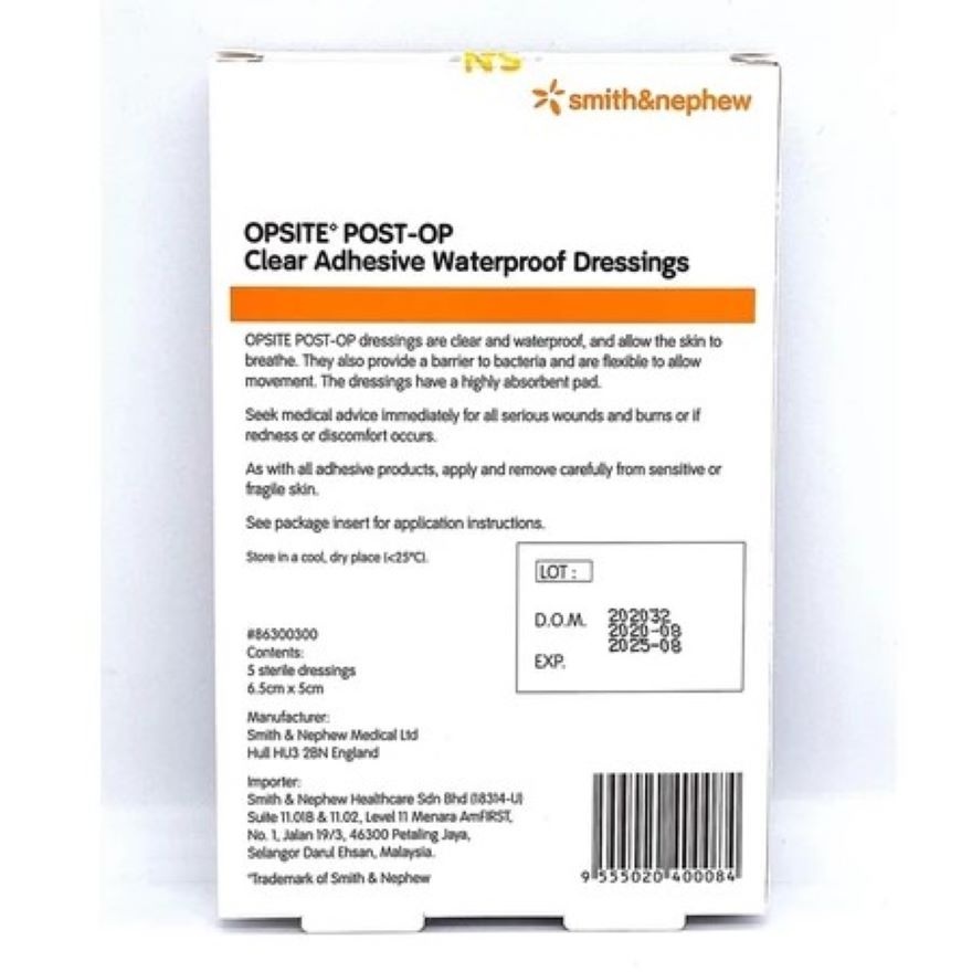 Opsite Post-Op Waterproof Dressings image