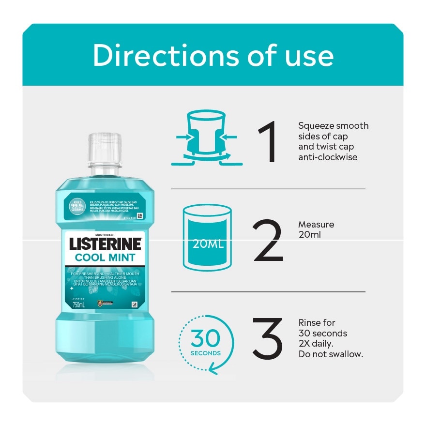 Listerine Cool Mint 750ml