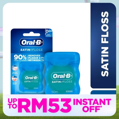 ORAL-B Satin Tape Dental Floss Mint 50m