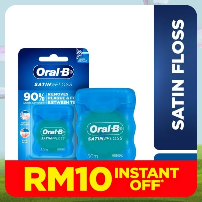 ORAL-B Satin Tape Dental Floss Mint 50m