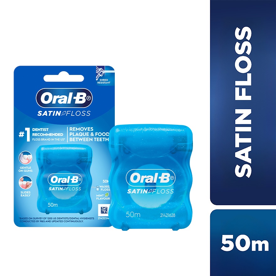Satin Tape Dental Floss Mint 50m image