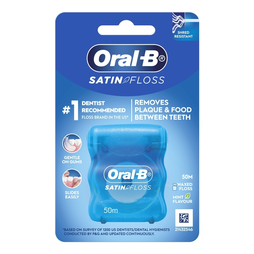 Satin Tape Dental Floss Mint 50m image