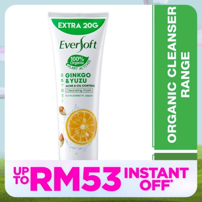 EVERSOFT Gingko and Yuzu Facial Cleanser 120G