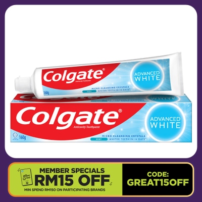 COLGATE Advanced White Whitening Toothpaste 160g