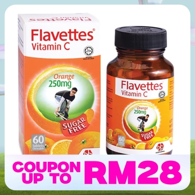 FLAVETTES Vitamin C Sugar Free 60's