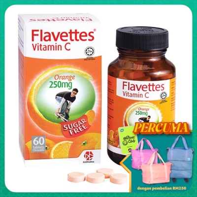 FLAVETTES - Vitamin C Sugar Free 60's