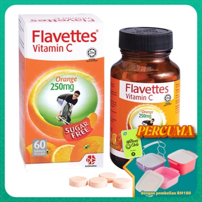 FLAVETTES - Vitamin C Sugar Free 60's