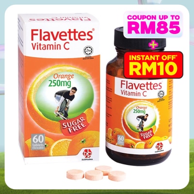 FLAVETTES Vitamin C Sugar Free 60's