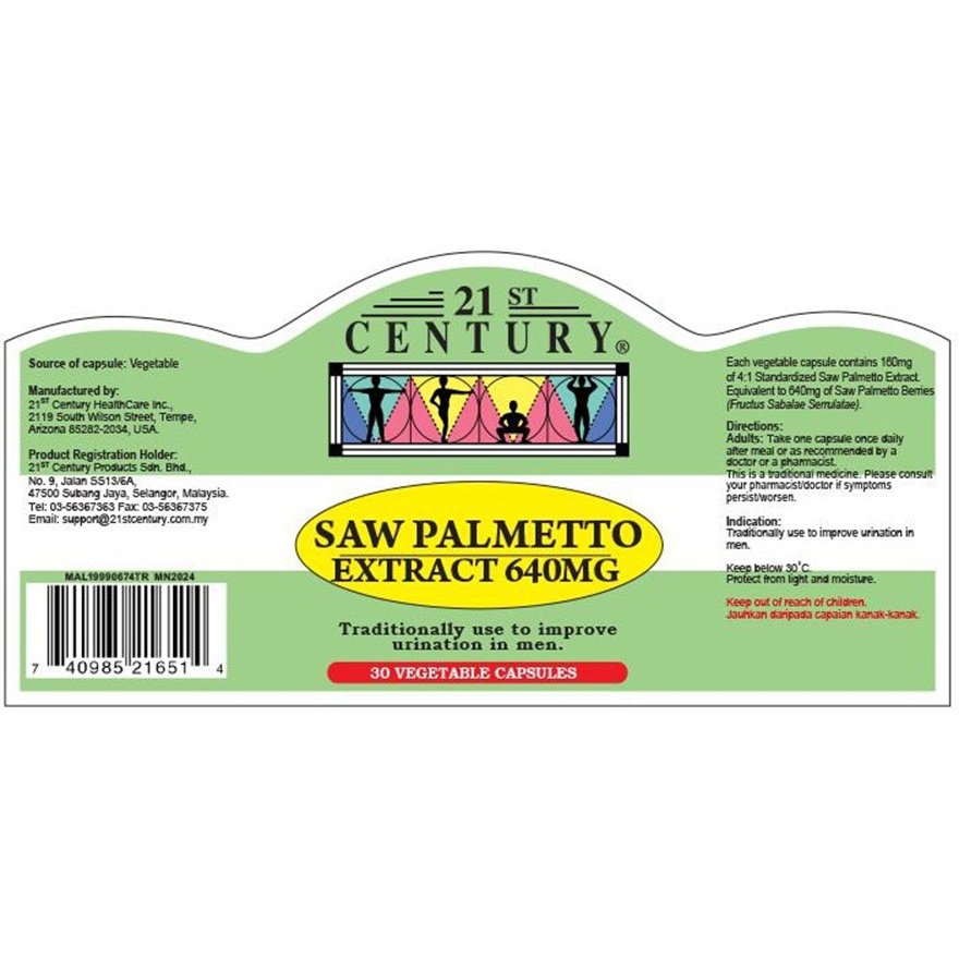Saw Palmetto Extract 640mg 30's image