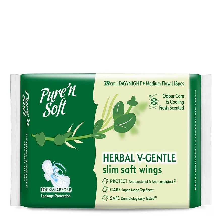 Herbal Cottony Soft Slim Wings 29cm 18s