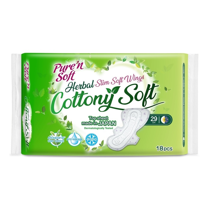 Herbal Cottony Soft Slim Wings 29cm 18s