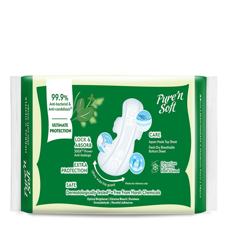 Herbal Cottony Soft Slim Wings 29cm 18s