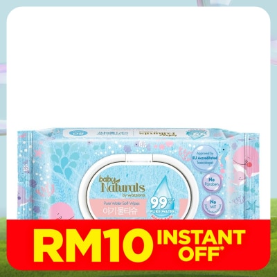 BABY NATURALS BY WATSONS Baby Naturals by Watsons Pure Water Wipes