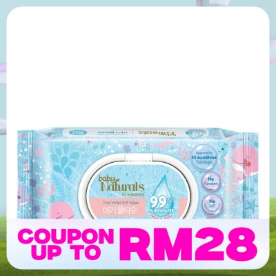 BABY NATURALS BY WATSONS Baby Naturals by Watsons Pure Water Wipes