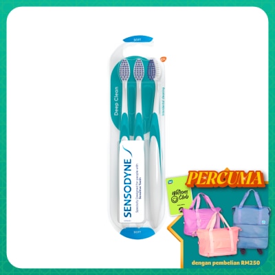 SENSODYNE - Sensitive Teeth Deep Clean Soft Toothbrush 3S