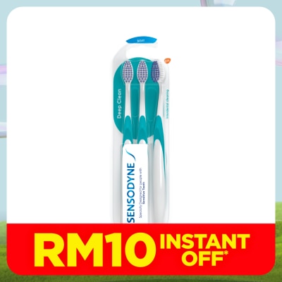 SENSODYNE Sensitive Teeth Deep Clean Soft Toothbrush 3S