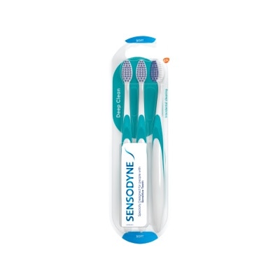 SENSODYNE Sensitive Teeth Deep Clean Soft Toothbrush 3S