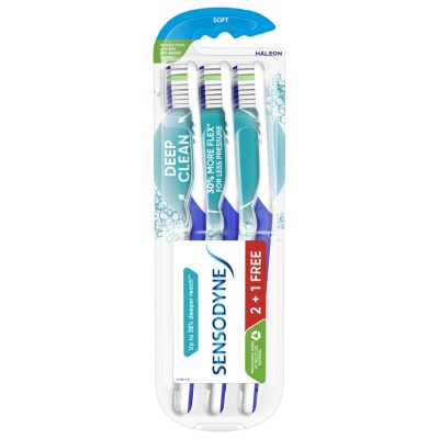 SENSODYNE - Sensitive Teeth Deep Clean Soft Toothbrush 3S image