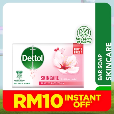 DETTOL Bar Soap Skincare Sakura Blossom Value Pack 100g x4