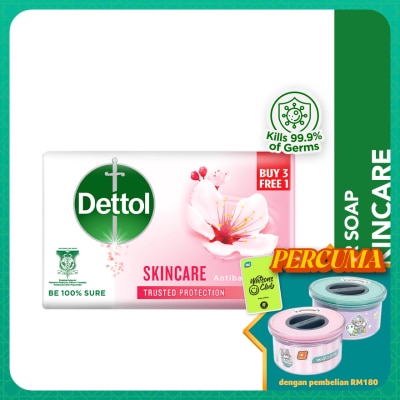 DETTOL Bar Soap Skincare Sakura Blossom Value Pack 100g x4