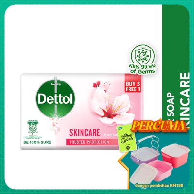 DETTOL - Bar Soap Skincare Sakura Blossom Value Pack 100g x4