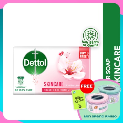 DETTOL Bar Soap Skincare Sakura Blossom Value Pack 100g x4