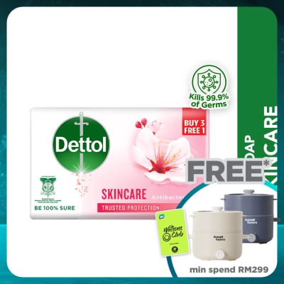 DETTOL Bar Soap Skincare Sakura Blossom Value Pack 100g x4