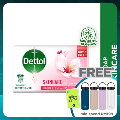 DETTOL Bar Soap Skincare Sakura Blossom Value Pack 100g x4