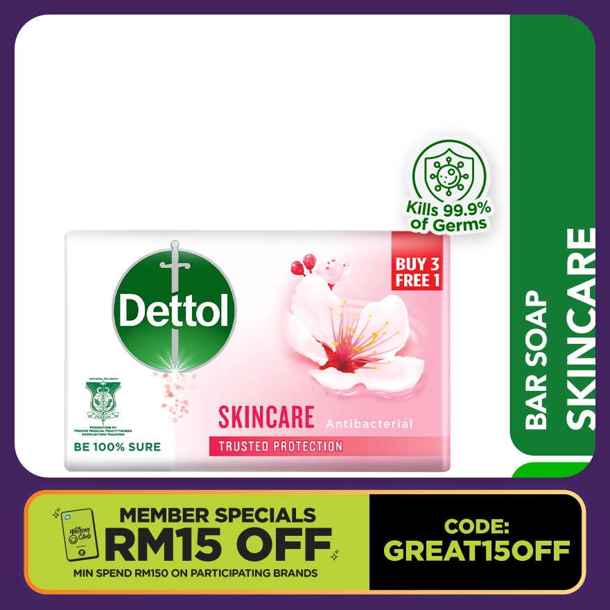 Bar Soap Skincare Sakura Blossom Value Pack 100g x4