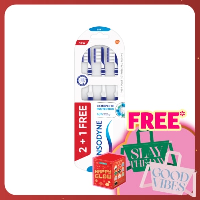 SENSODYNE Sensitive Teeth Complete Protection Soft Toothbrush 3S