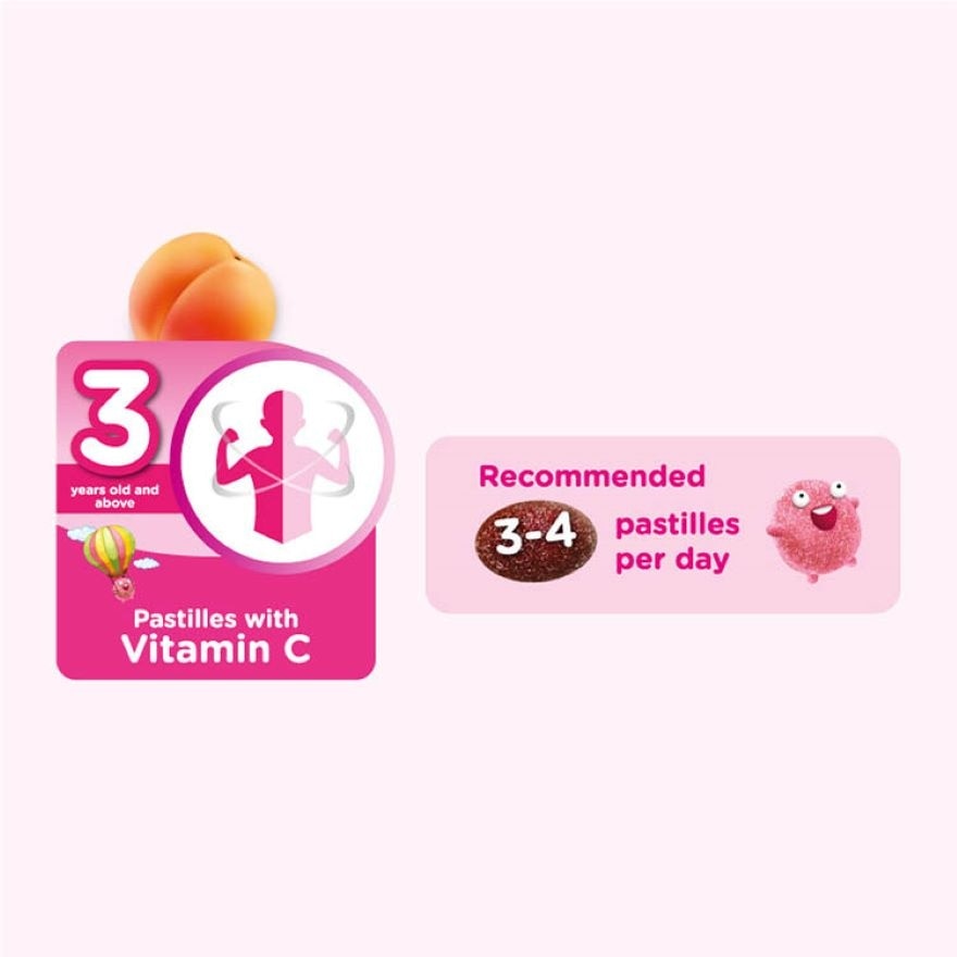 Vitamin C Pastilles Peach 50S For Kids