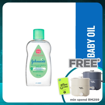 JOHNSON'S Baby Aloe Vera & Vitamin E Oil 125ml