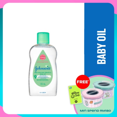 JOHNSON'S Baby Aloe Vera & Vitamin E Oil 125ml