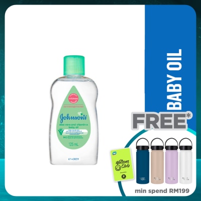 JOHNSON'S Baby Aloe Vera & Vitamin E Oil 125ml