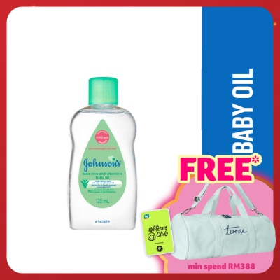 JOHNSON'S Baby Aloe Vera & Vitamin E Oil 125ml
