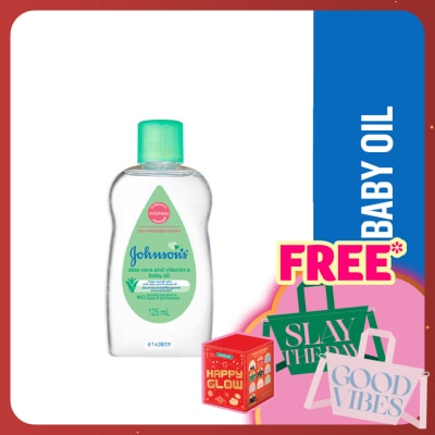 JOHNSON'S Baby Aloe Vera & Vitamin E Oil 125ml
