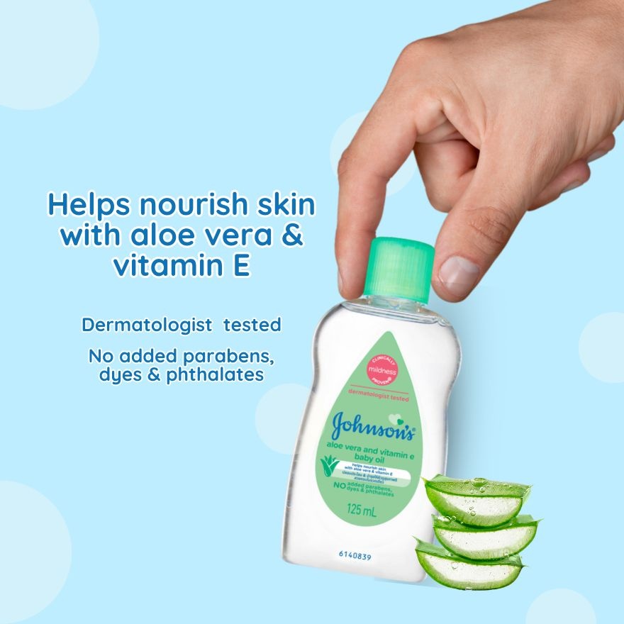 Baby Aloe Vera & Vitamin E Oil 125ml image