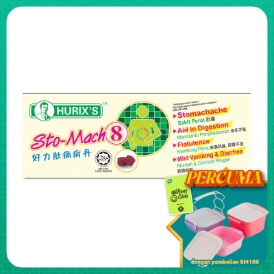 HURIX'S - Sto-Mach 8 (12 Tablets Per Outer)