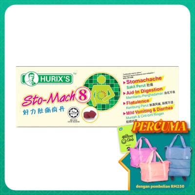 HURIX'S - Sto-Mach 8 (12 Tablets Per Outer)