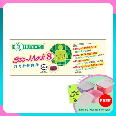 HURIX'S Sto-Mach 8 (12 Tablets Per Outer)